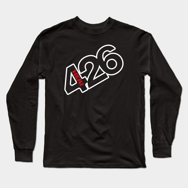 426 Hemi - Badge Design (Reverse) Long Sleeve T-Shirt by jepegdesign